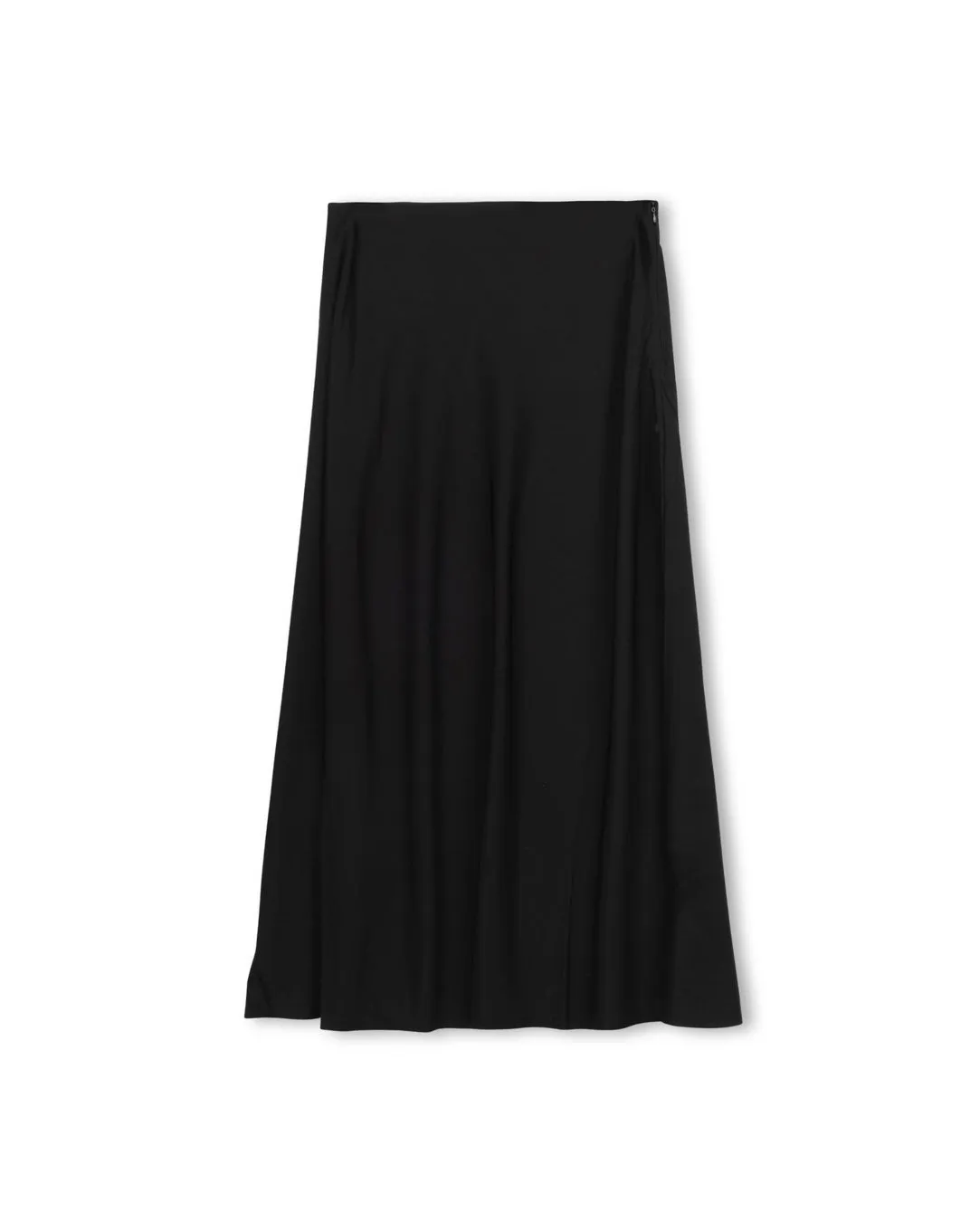 Dacey Cupro Slip Skirt Rolled Hem