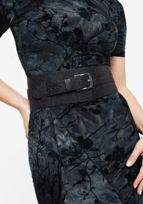 Sweat Wicking Lining Bathory Floral Embossed Waist Belt