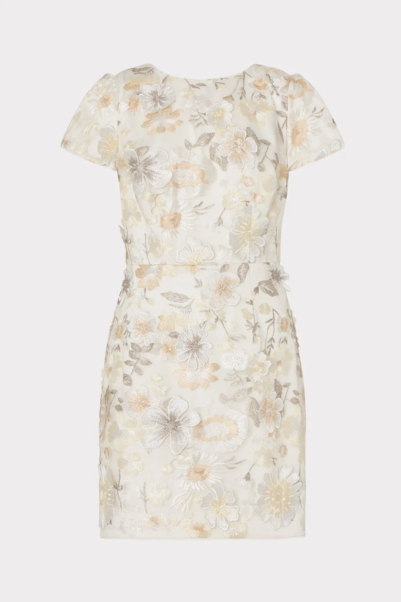 Anti-bacterial Clean Tone Daisy Floral Embroidery Dress