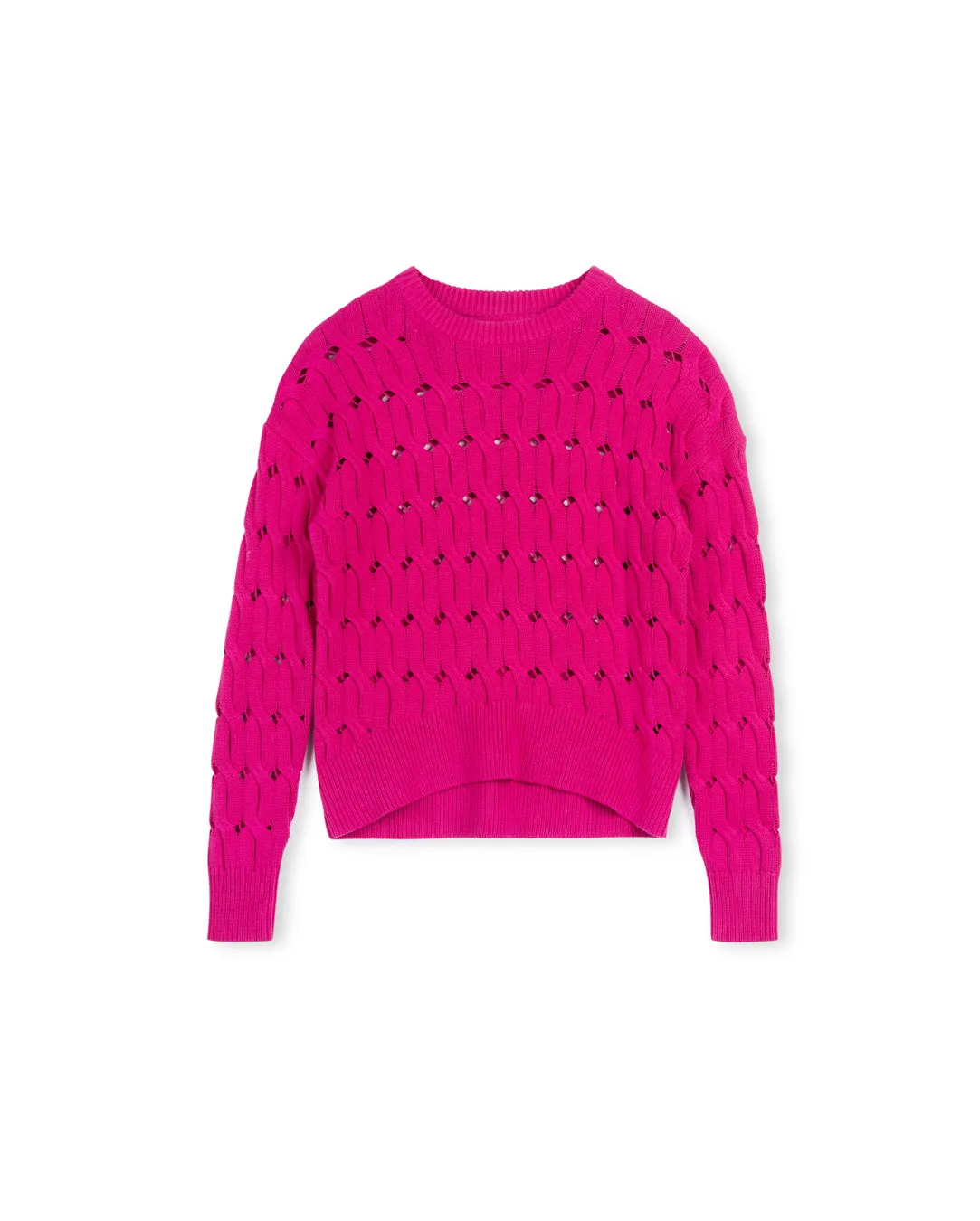 Winter Look Daisy Wide Knit Oversized Top