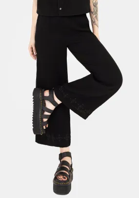 Damara Embroidered Cotton Culottes Plus size option