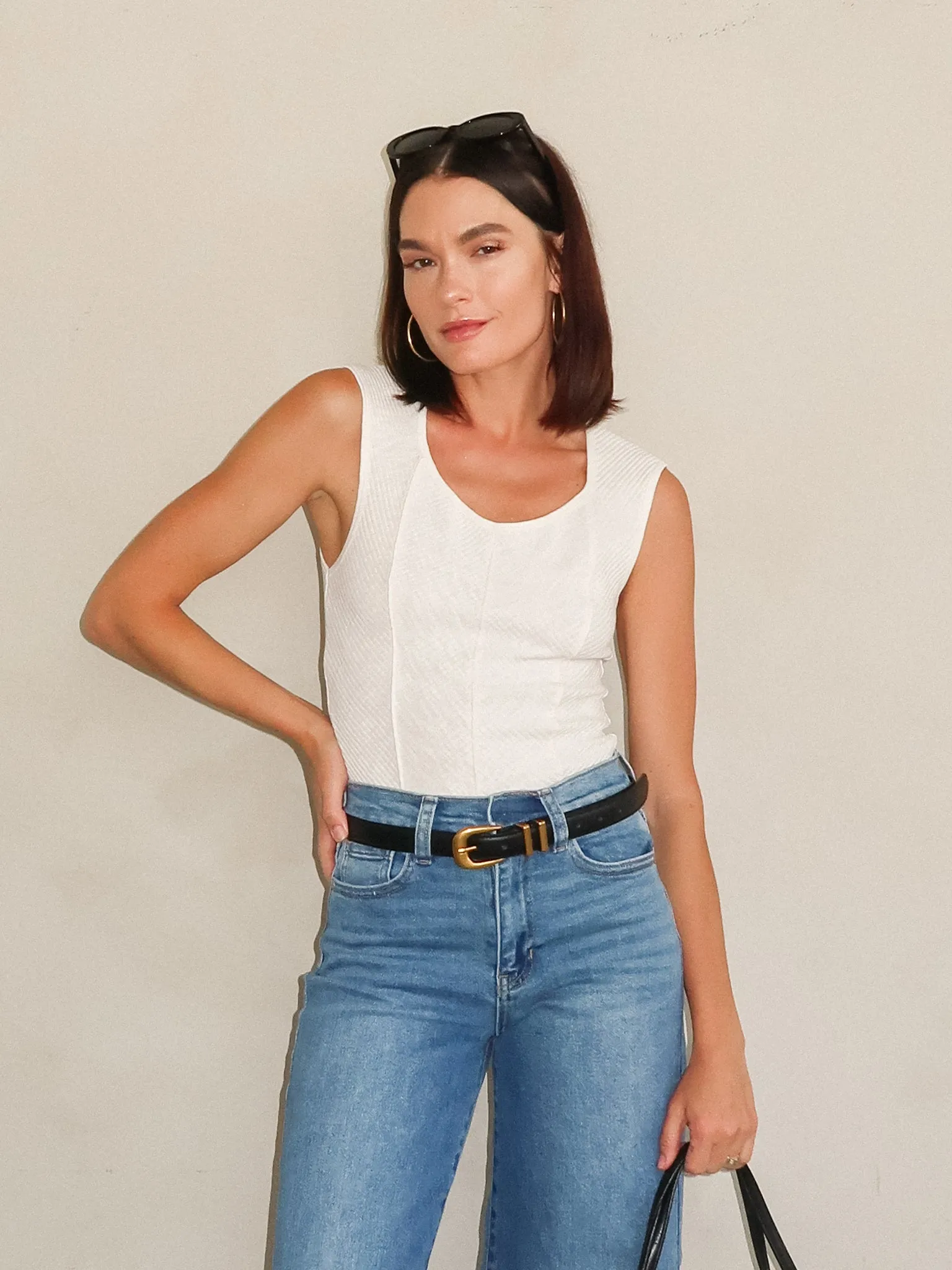 Worn In Daphne Ribbed Top - Final Sale