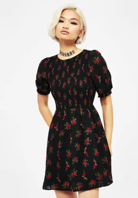 Party Glow Skin Tint Darcey Floral Print Mini Dress