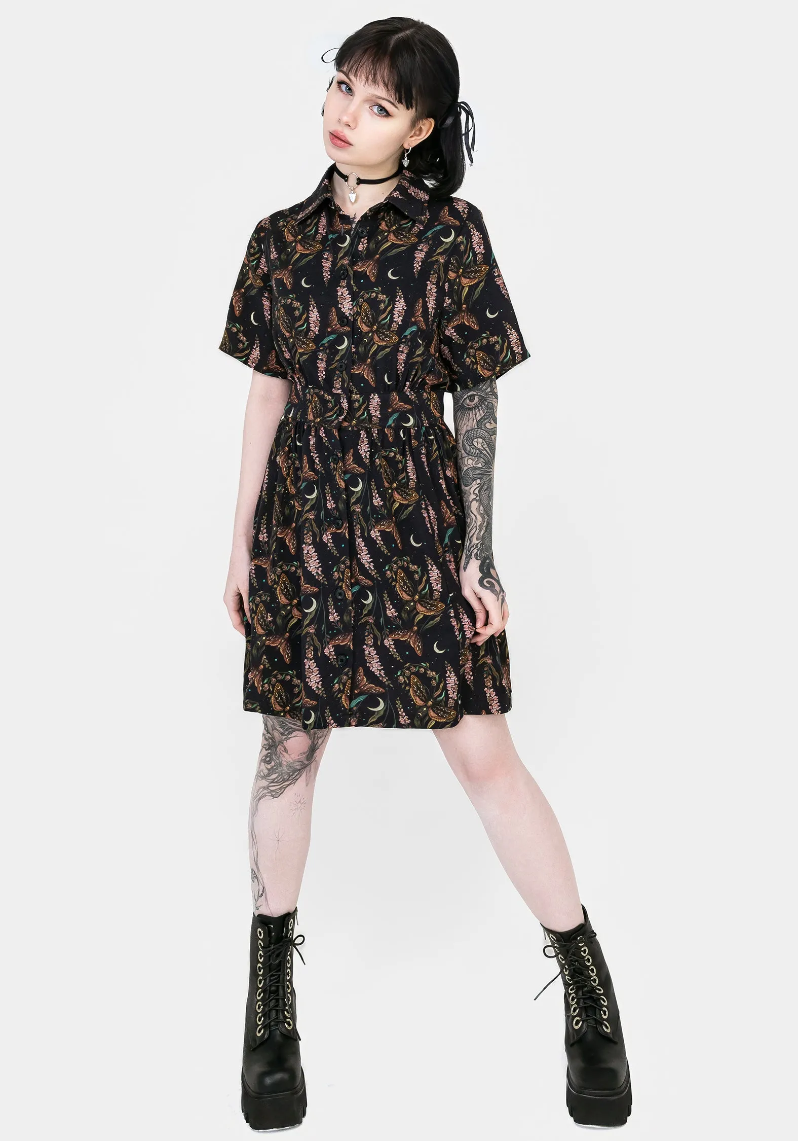 Smart And Comfortable Fit Mood Atropos Mini Shirt Dress