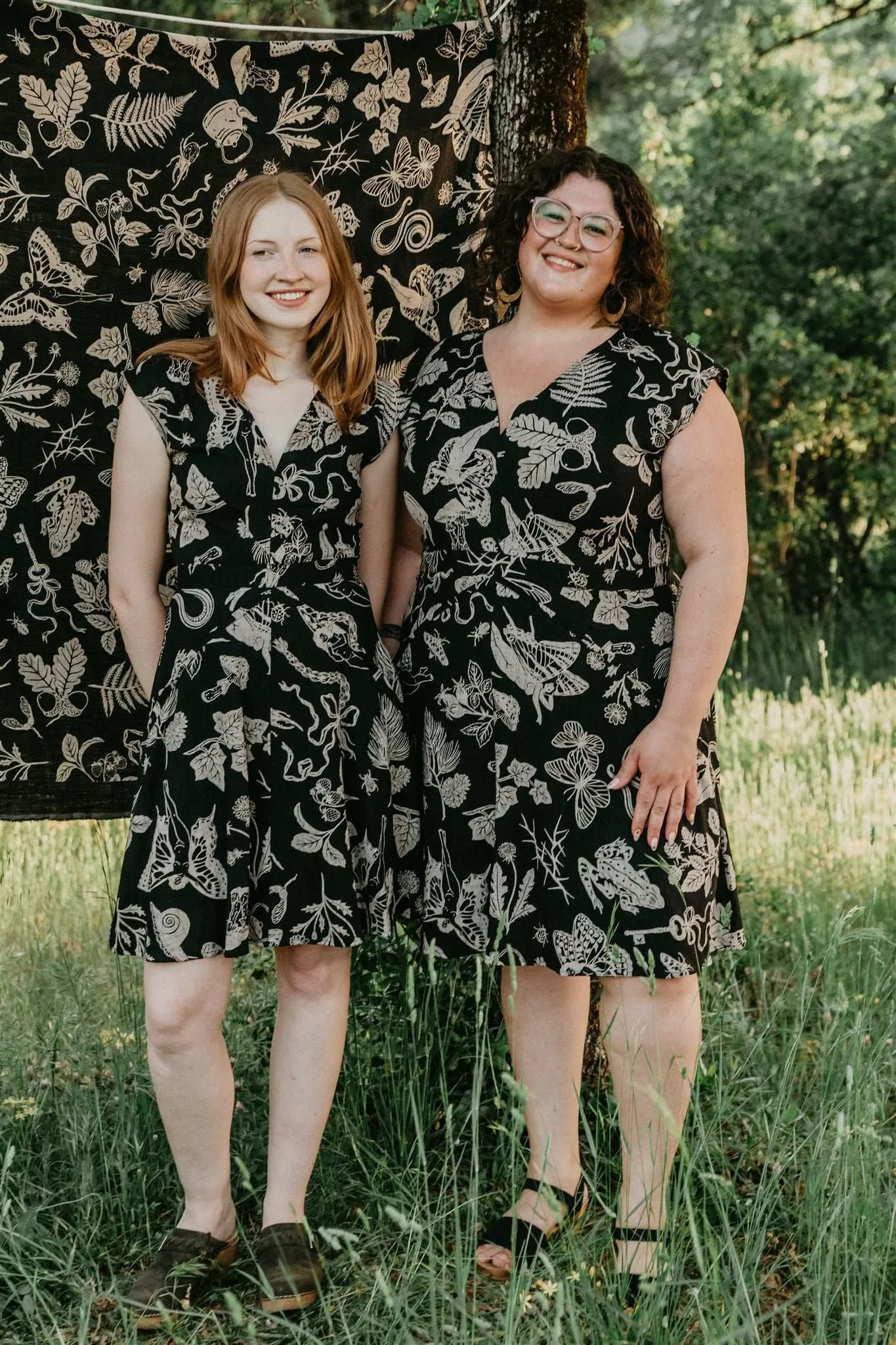 Lightweight-Structure Fresh Style Spicy Xena in Black Woodland Wonder