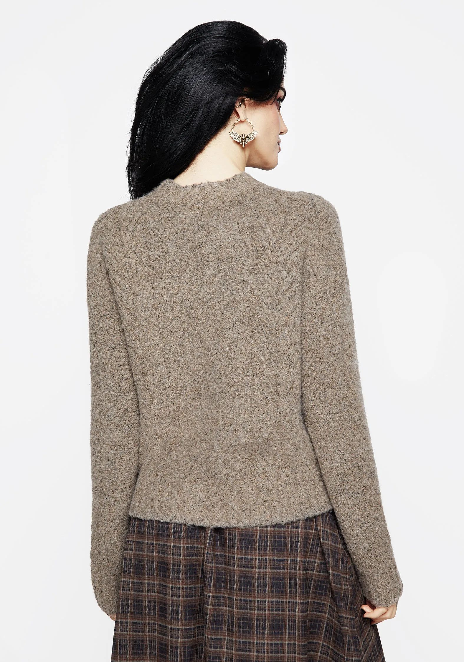 Deathwatch Floral Beetle Knit Jumper Thermal Lined Cuffs