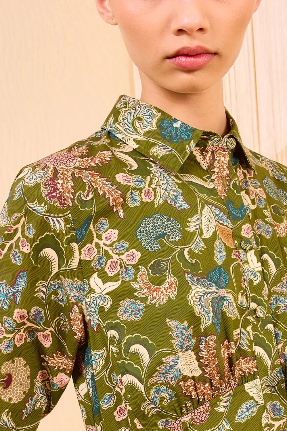 Ulla Johnson Eryn Long Sleeve Midi Dress - Lichen Modern Twist Smart Look