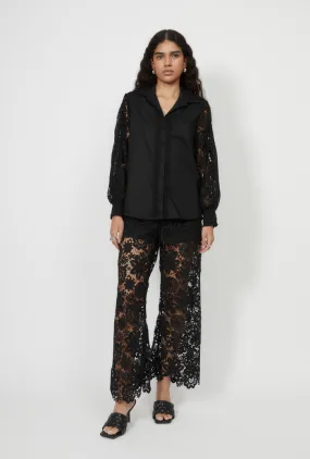 DEMI SHIRT BLACK Comfortable Look Wrinkle Resistant Finish