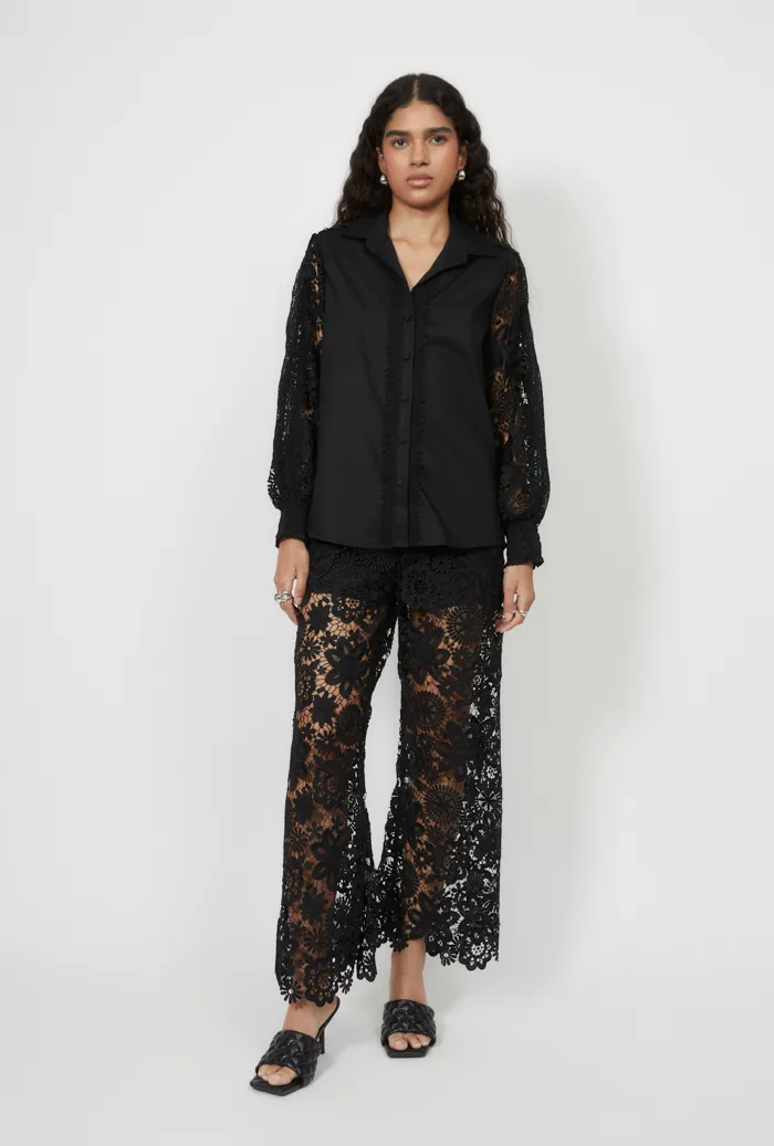 SeamlessSidePanels DEMI SHIRT BLACK