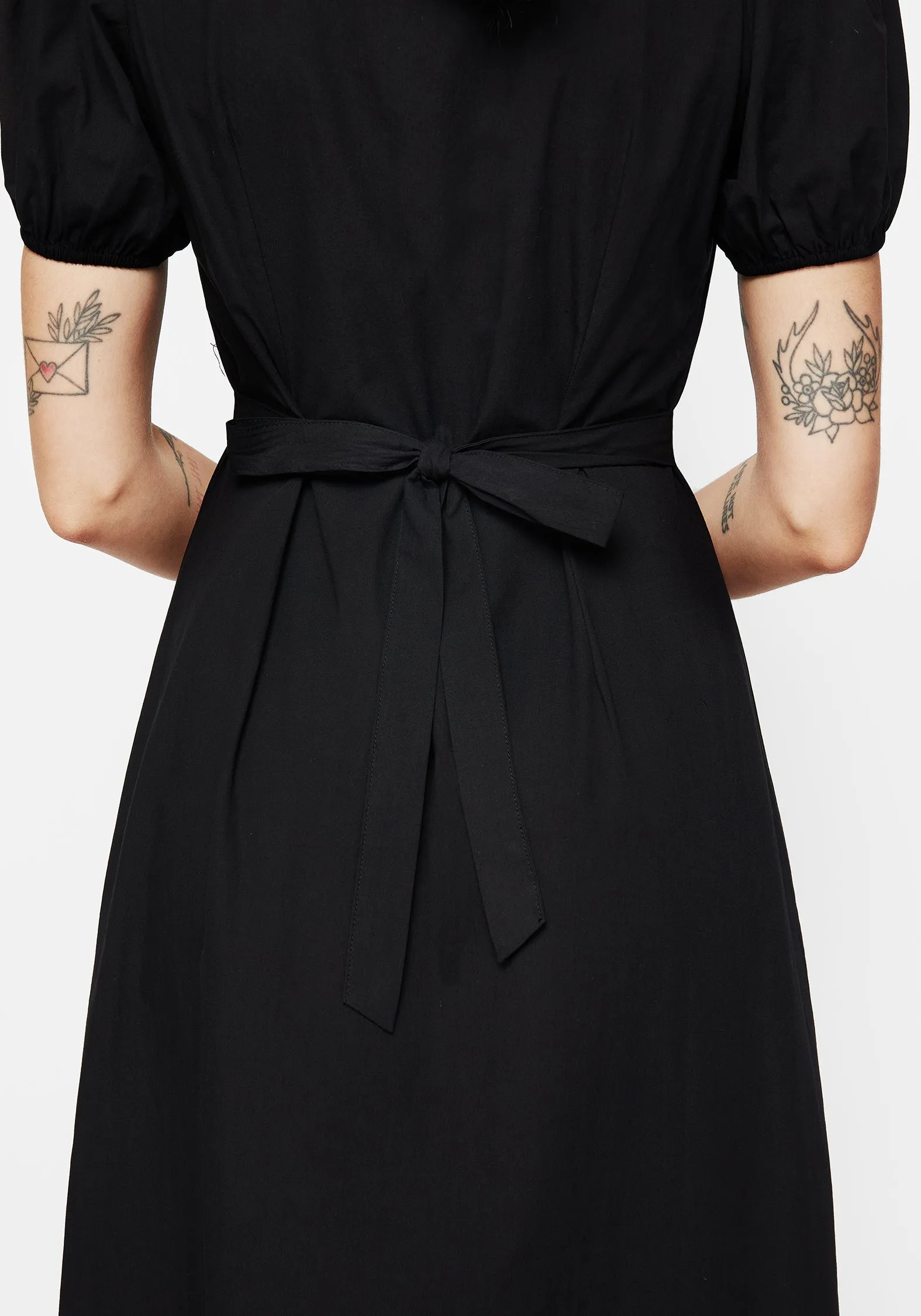 Despair Cotton Thistle Embroidered Button Up Midaxi Dress Cool Shape