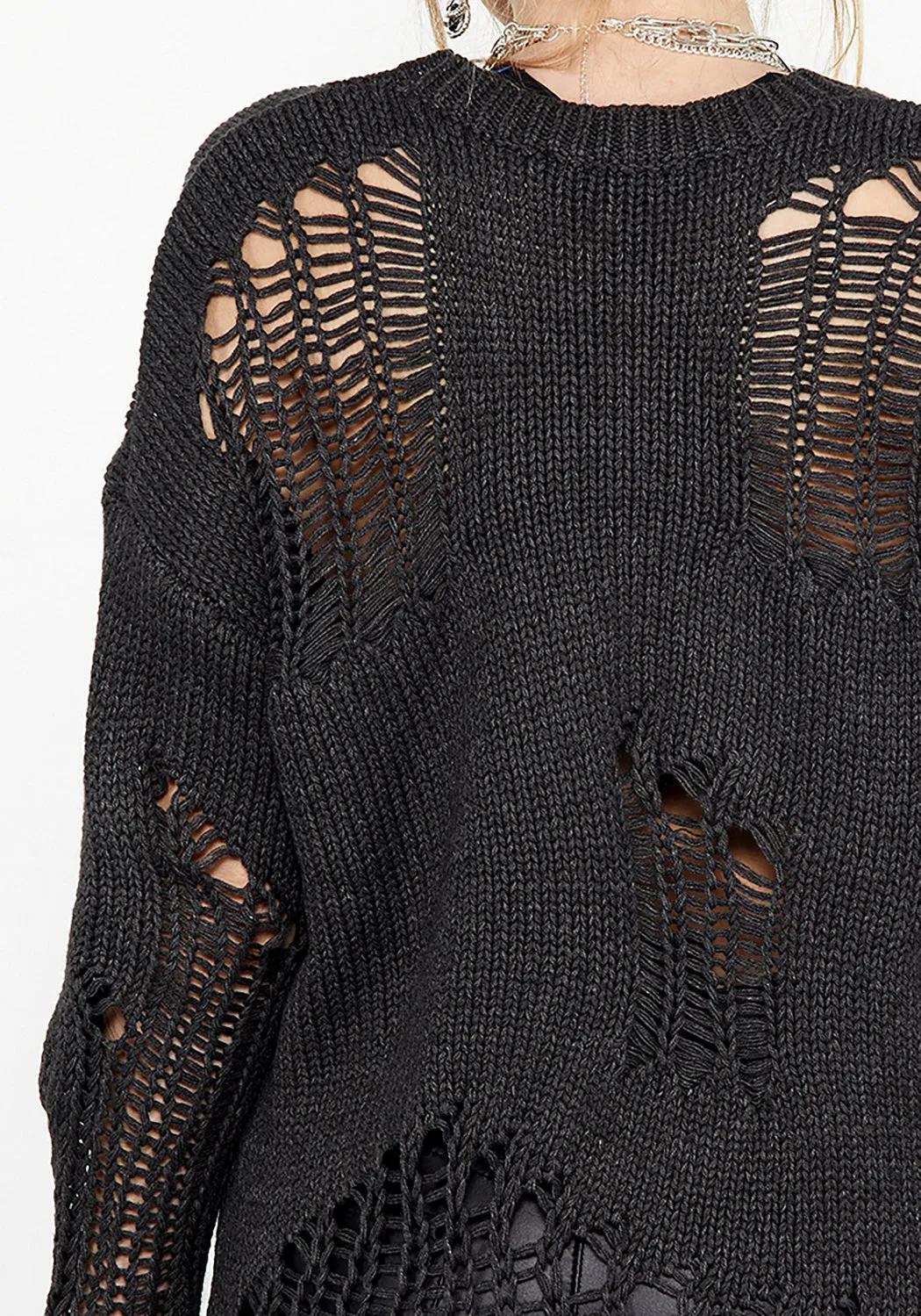 Destructo Distressed Jumper Thermochromic Fiber Applications