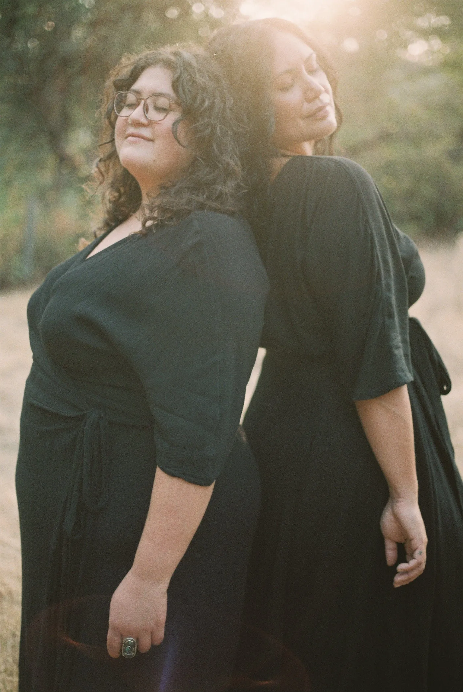 Diana Dress in Black Crepe Halter neck Versatile Cut