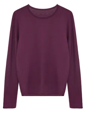 Reinforced Edging Stylish Knit Look Diane Fitted Knit Sweater