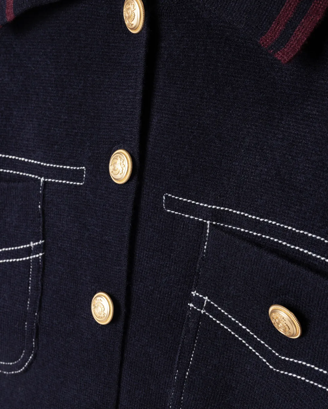 Modern Layers Dion Knit Stitching Detailed Blazer