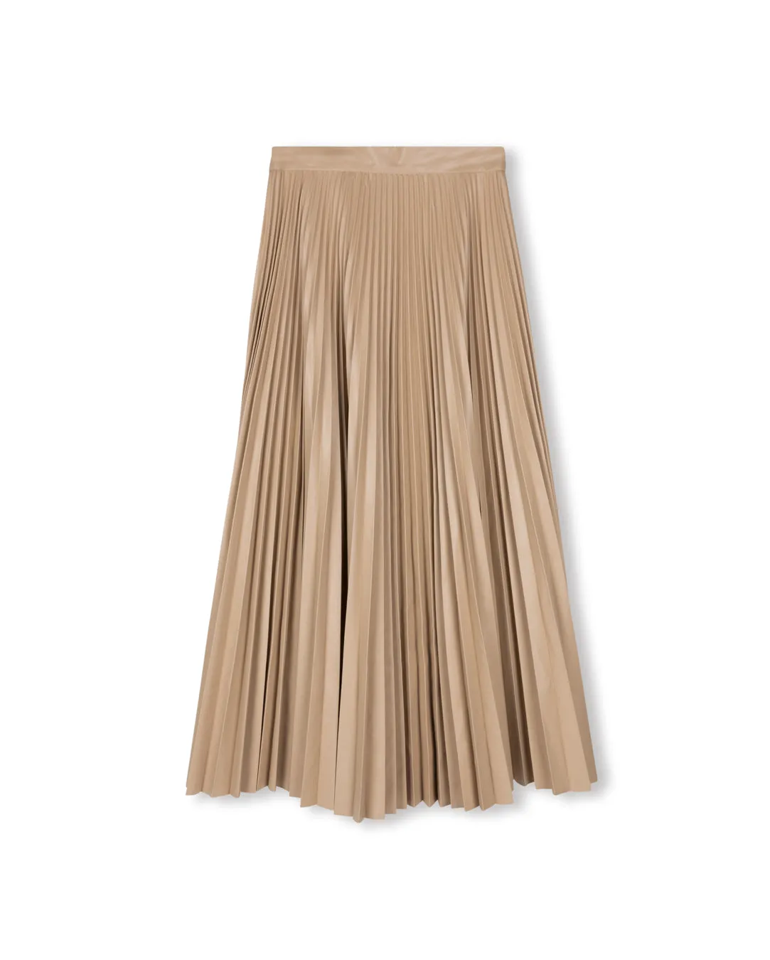 Effortless Feel Doby Leather Pleat Skirt