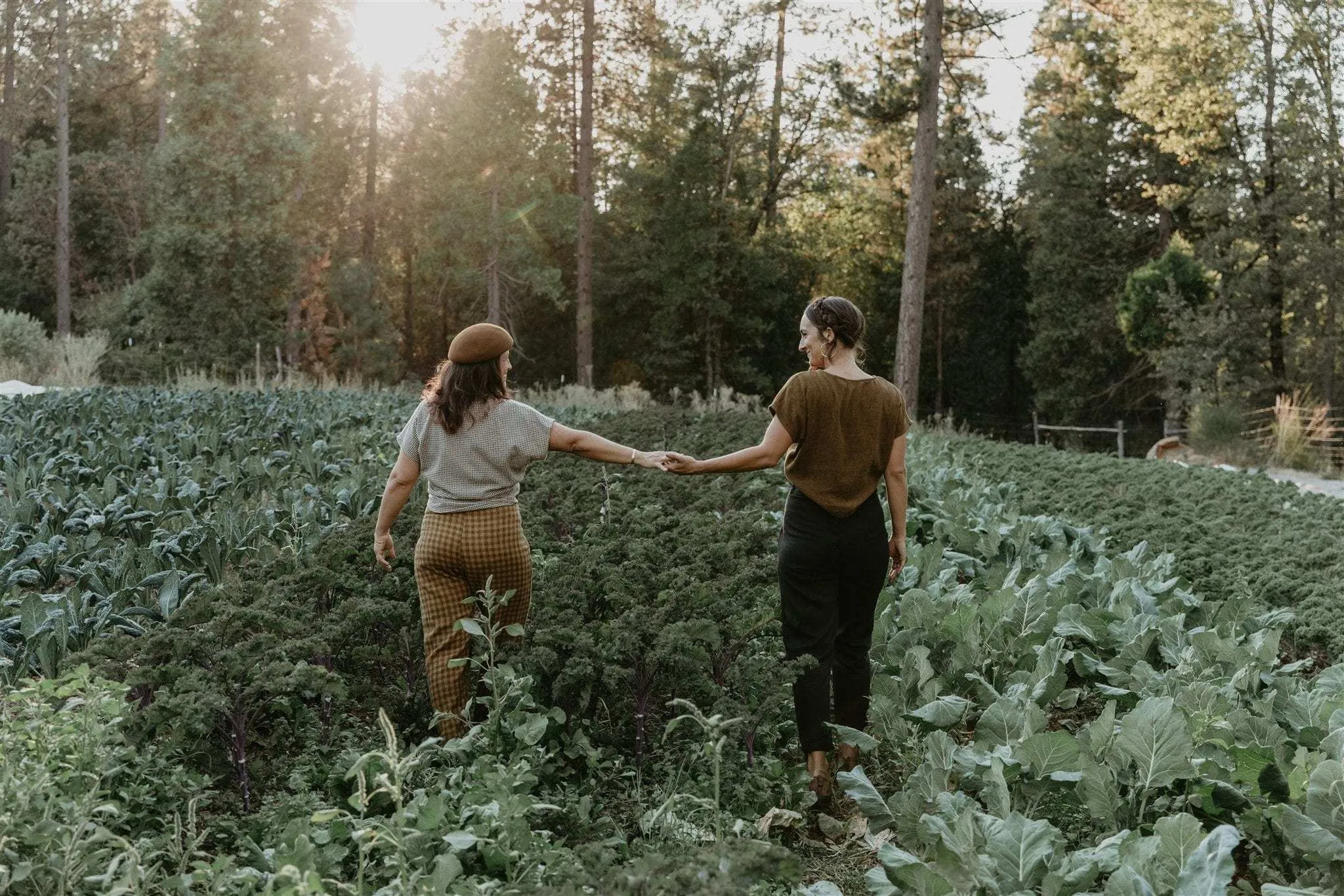 Dolman Top in Golden Checker Relaxed Outfit