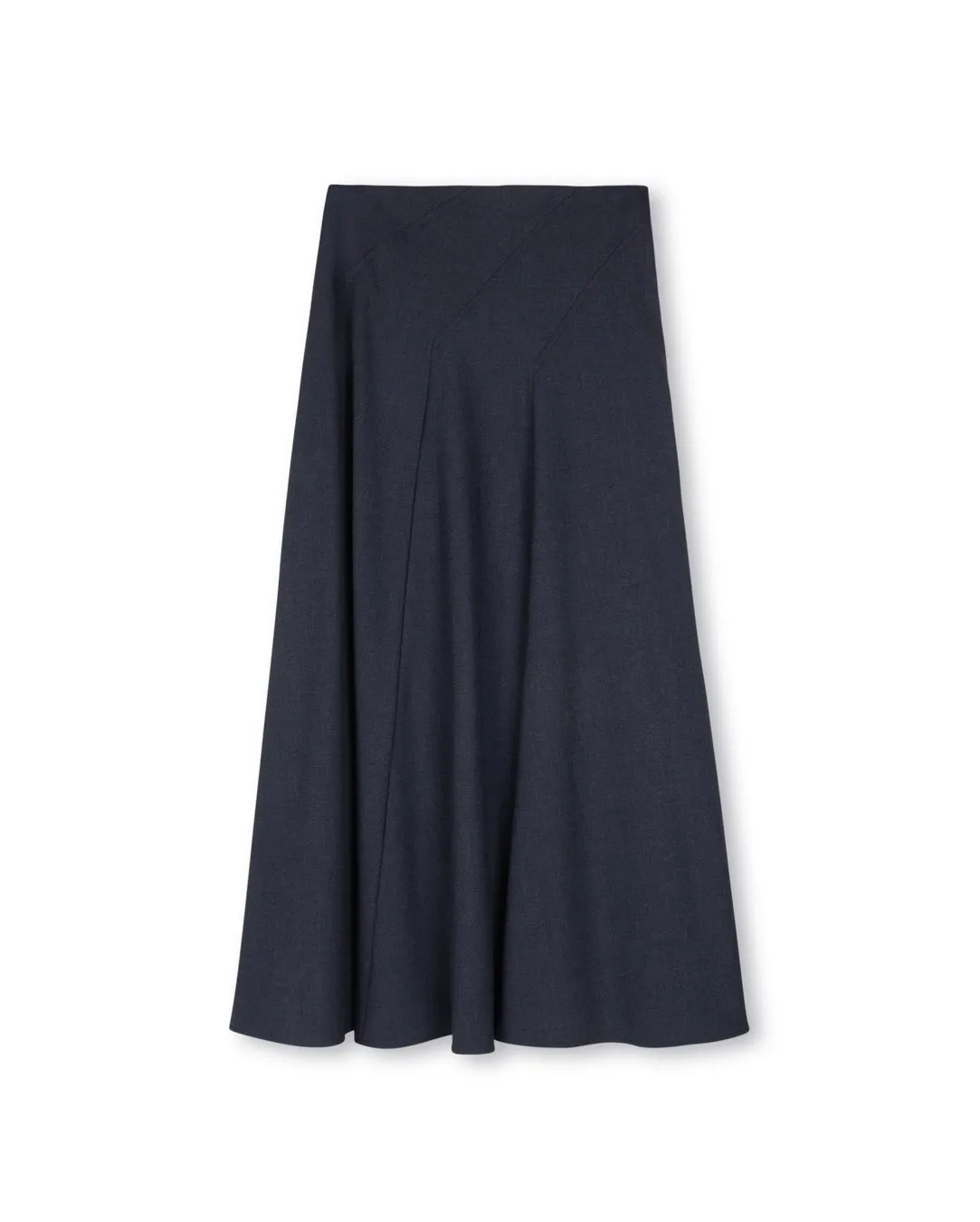 Doris Plaid Panel Skirt Plant Based Material Soft Mood