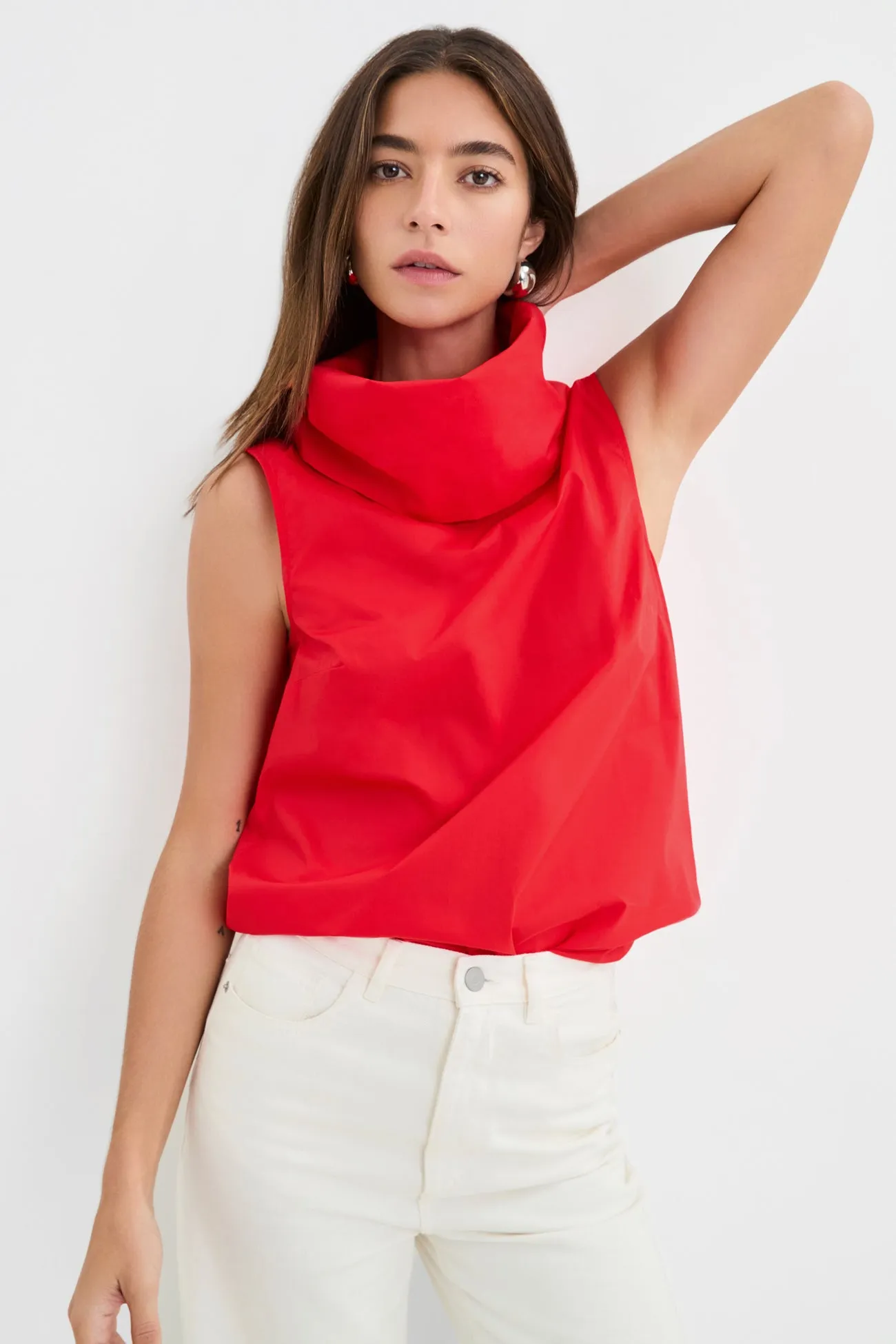 Low Profile Zipper Marcy Sleeveless Top