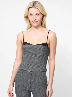 Owen Plaid Peekaboo Corset Top ButterySoftTextile