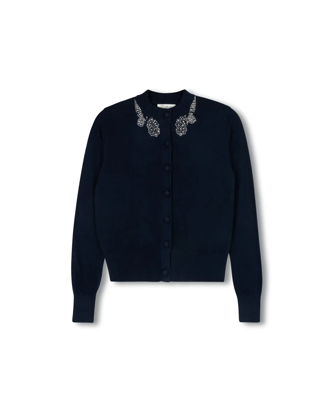 Cold Weather Knitwear Enameled Knit Cardigan