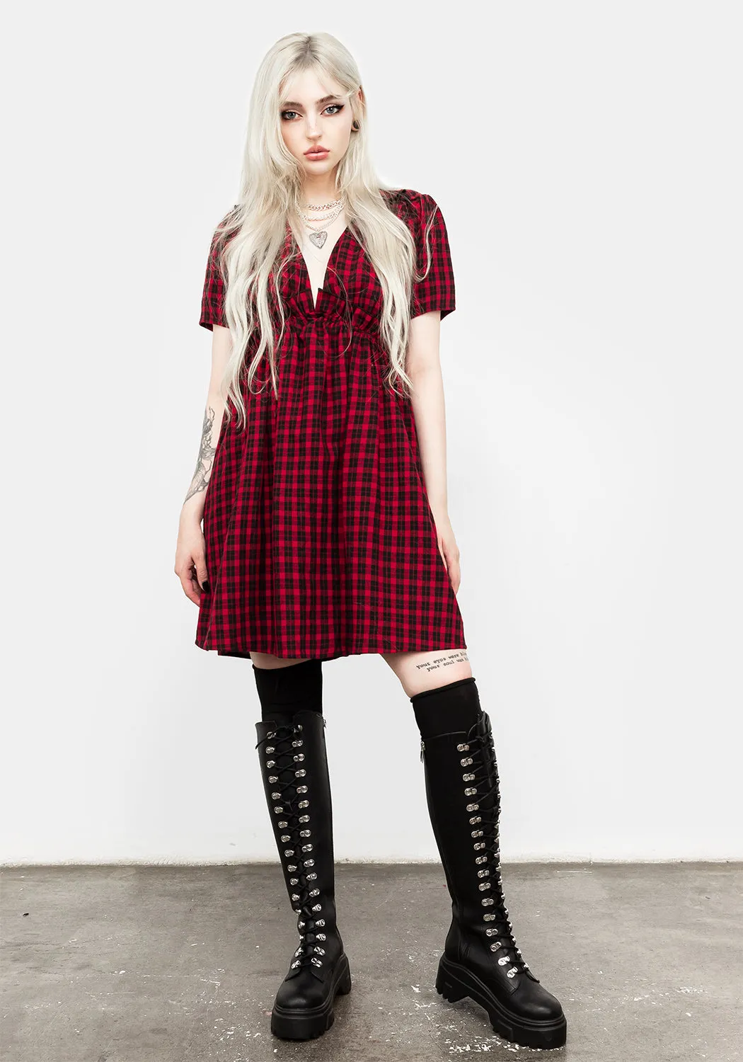 City Beat Dreadful Ruffle Smock Dress