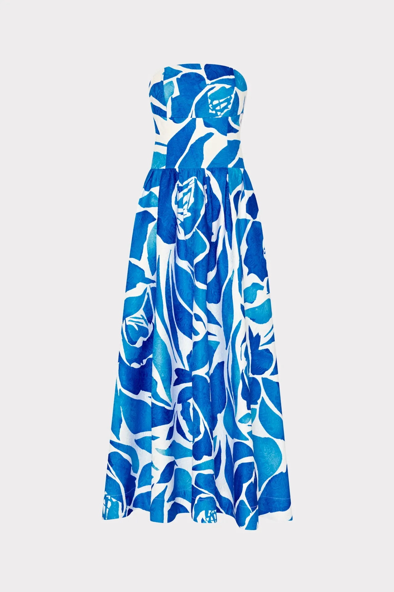 Dream Rose Jacquard Ballgown Statement Piece Satin Layers