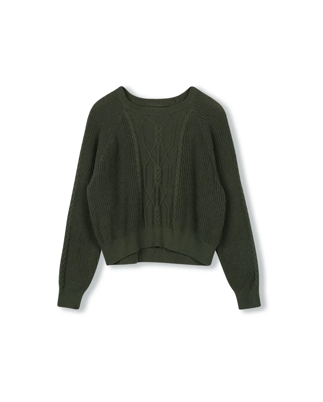 Washed Cable Knit Top Thermal Insulation