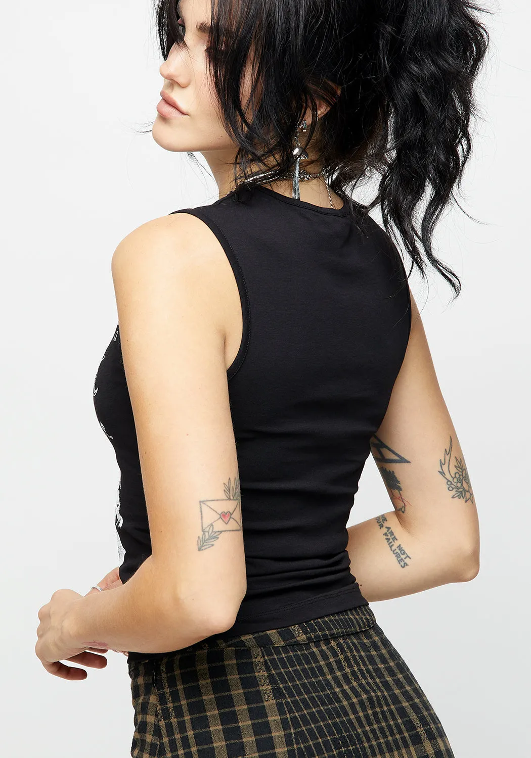 Nightshade Sleeveless Tee Luxurious Feel Reinforced Shoulders