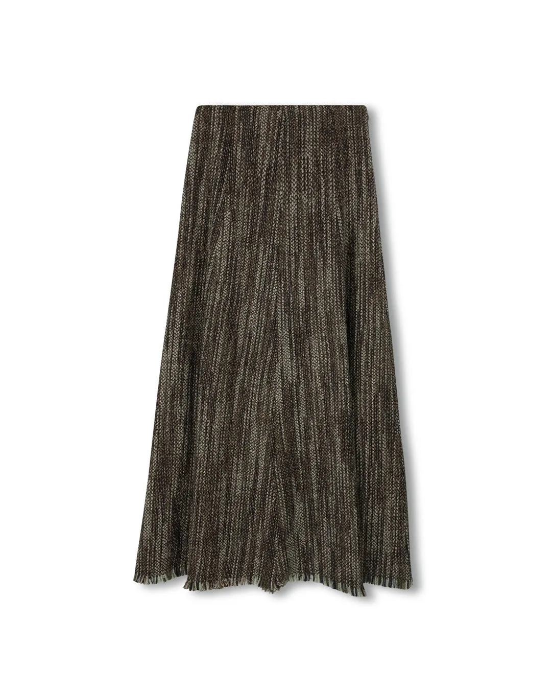 Woven Wool Maxi Skirt Chill Wear