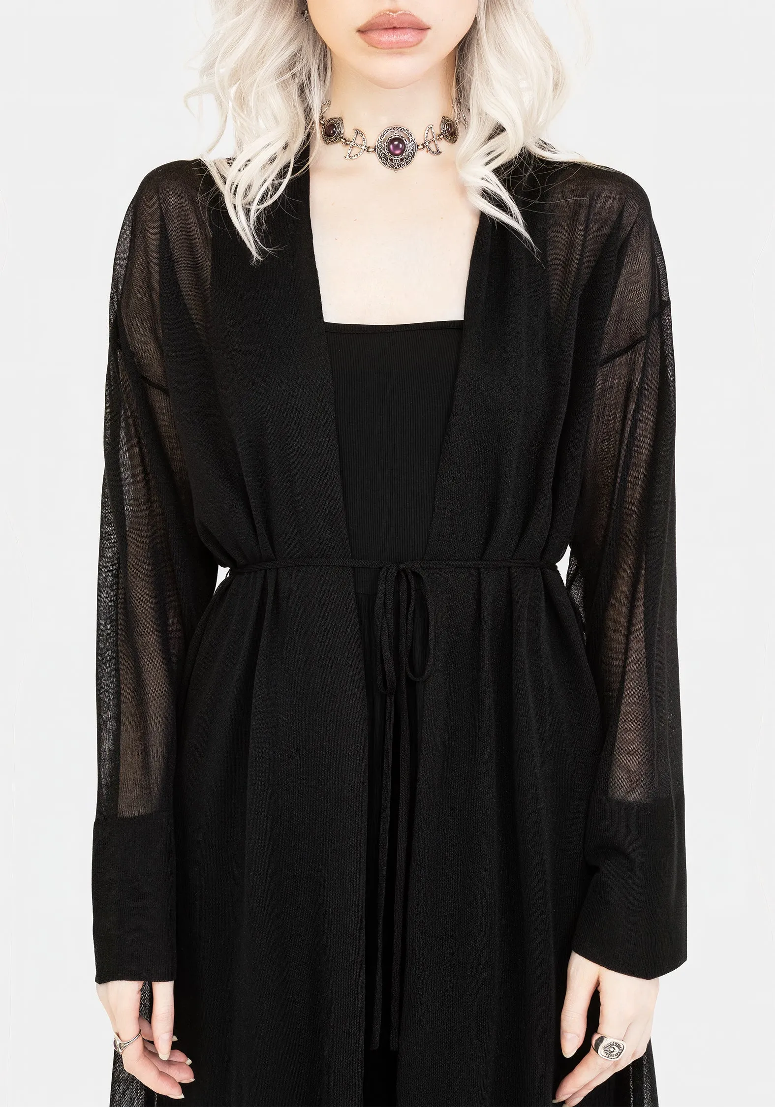 Stretch Fit Top Soren Knit Maxi Cardigan