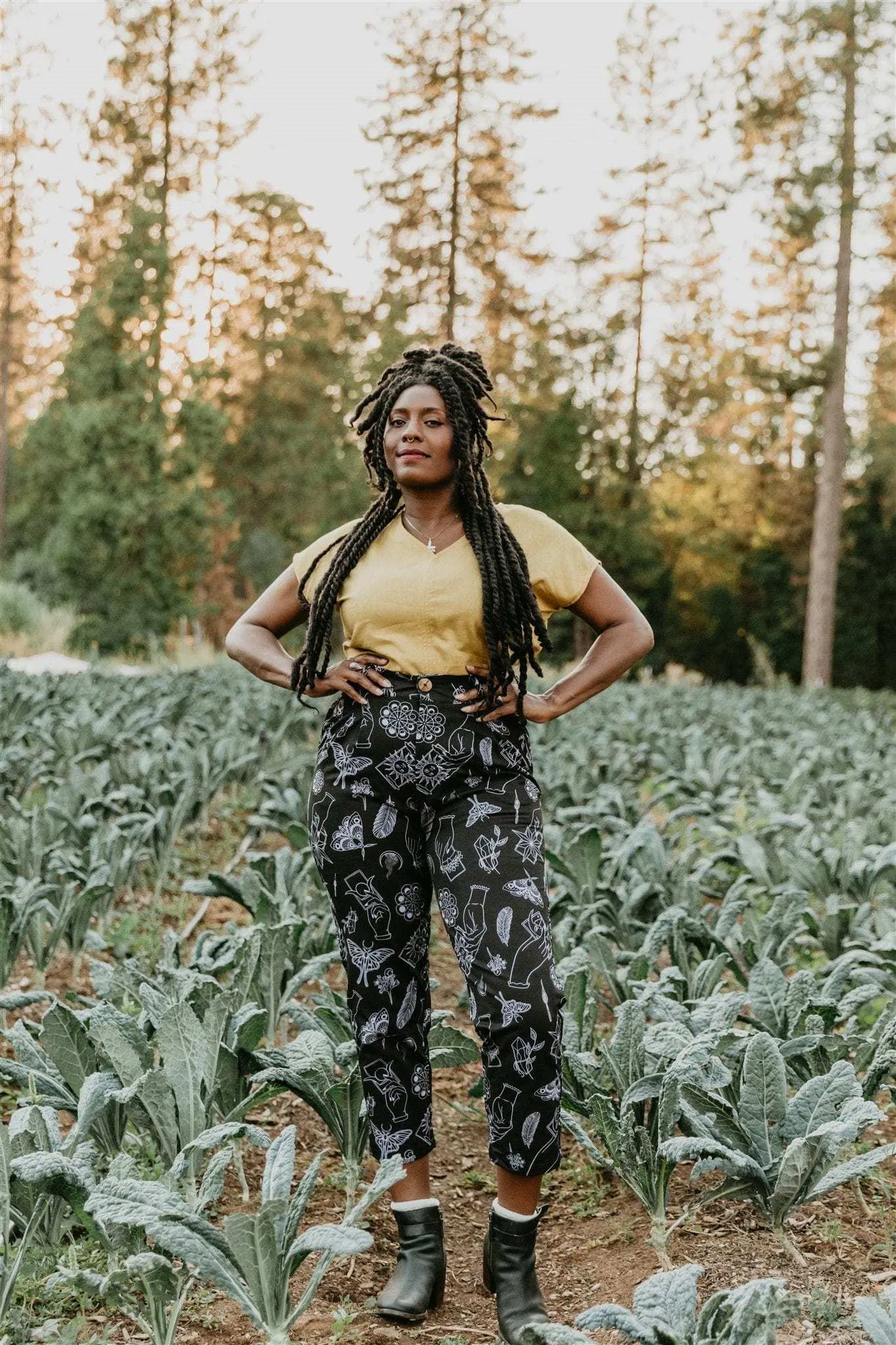 Dolman Top in Mustard Linen Comfort Piece Sophisticated Layers