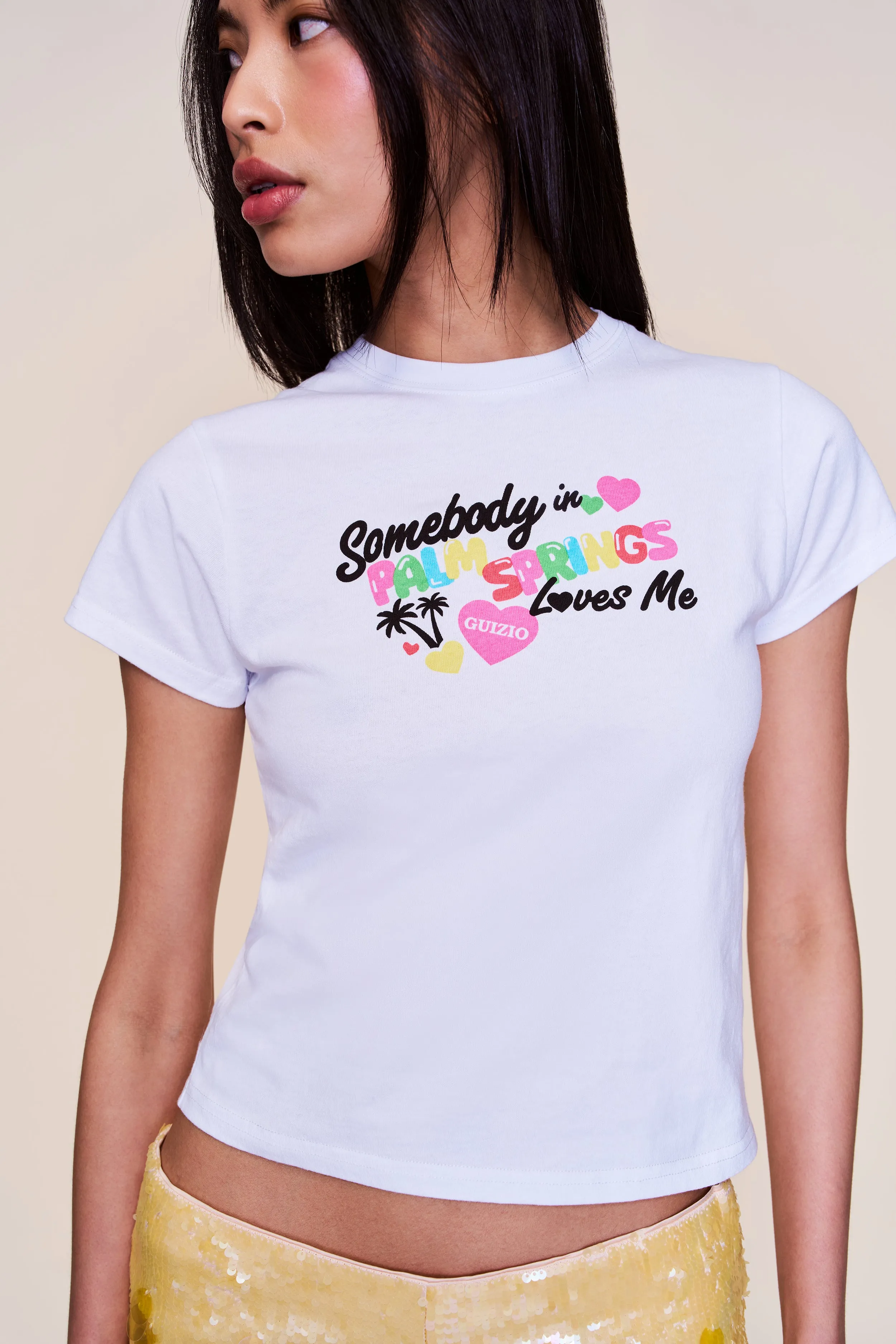 Shrunken Tee Palm Springs Functional Wear Fade Resistant Formula