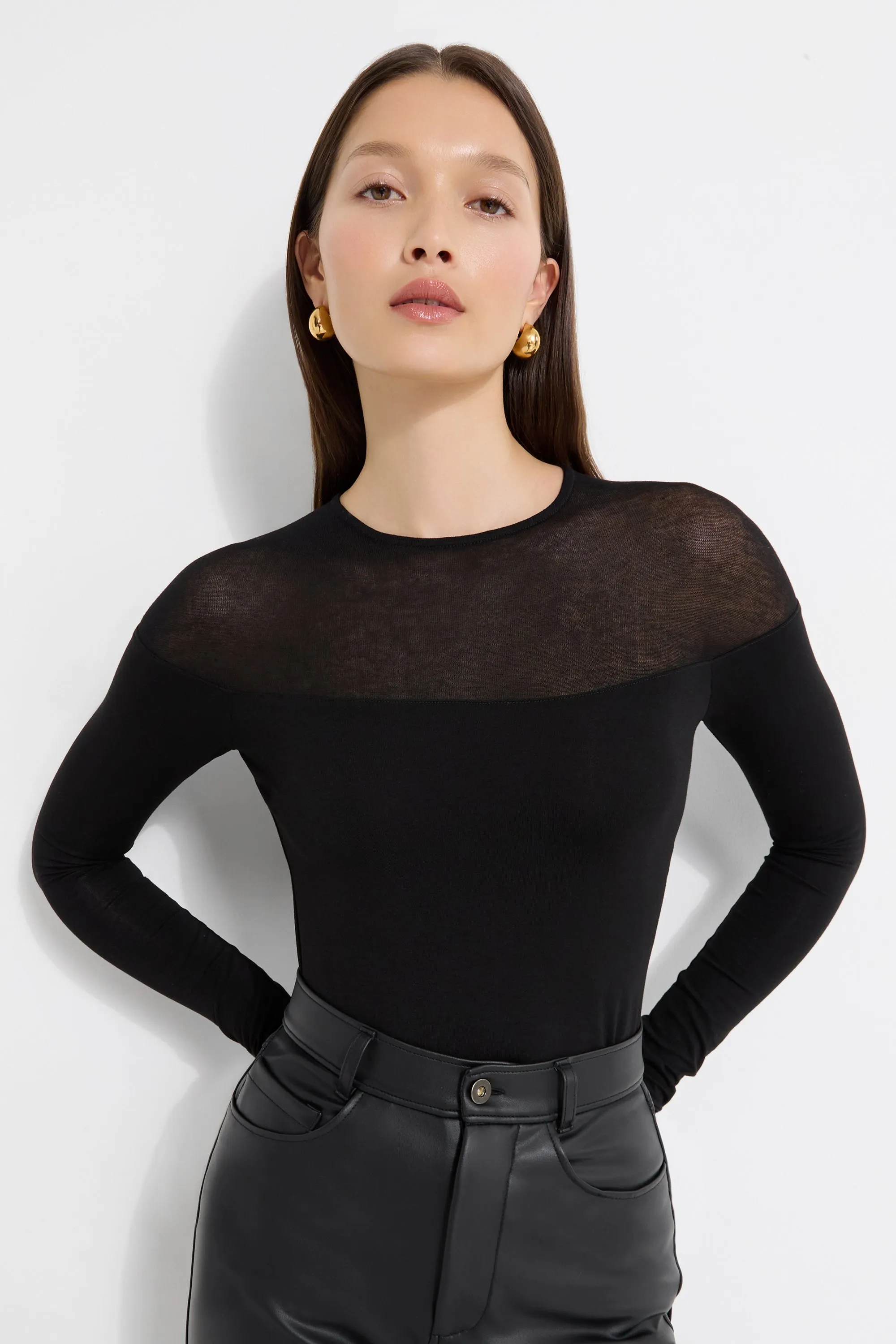 Moisture Wicking Technology DualLayer Weave Pearl Top