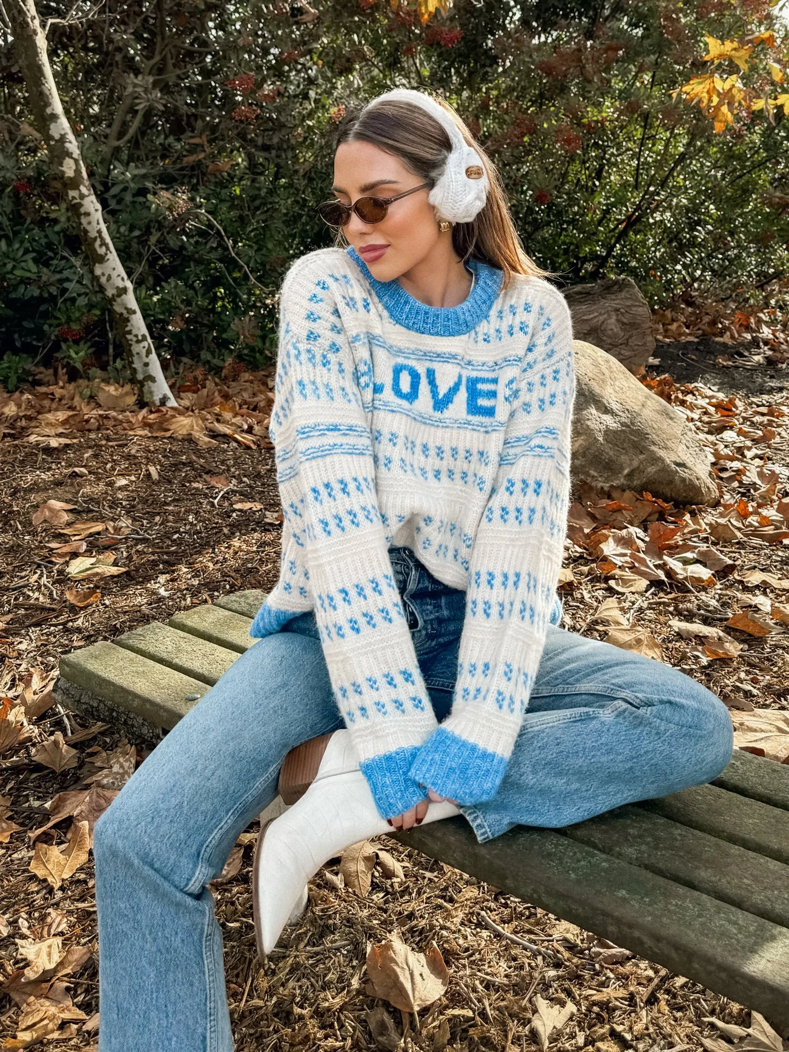 Love Language Knit Sweater - Final Sale Textured Fabric