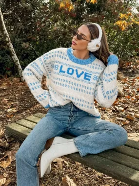 Modern Trend Love Language Knit Sweater - Final Sale