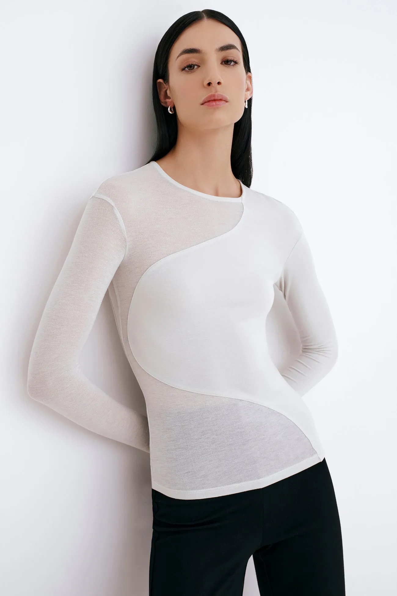 SoftTouchBrushedInterior UltraSoft Blend Casey Top