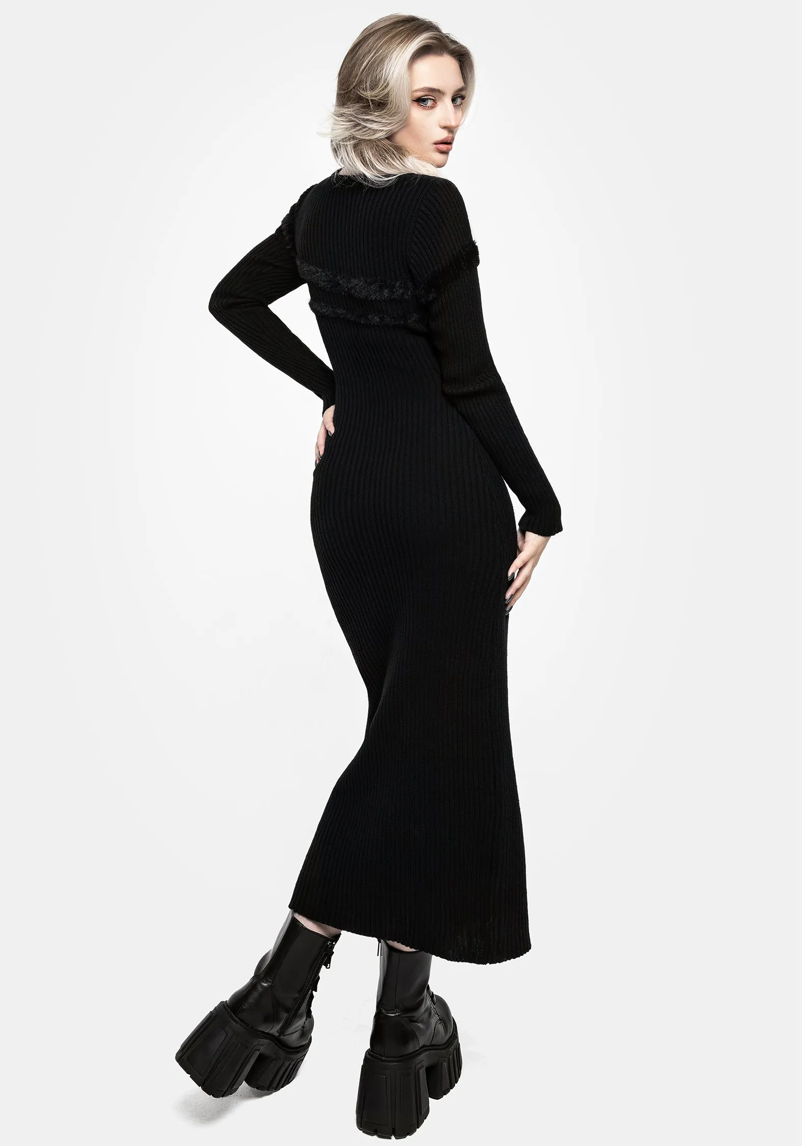 Typhon Stripe Knit Maxi Dress Soft Composition
