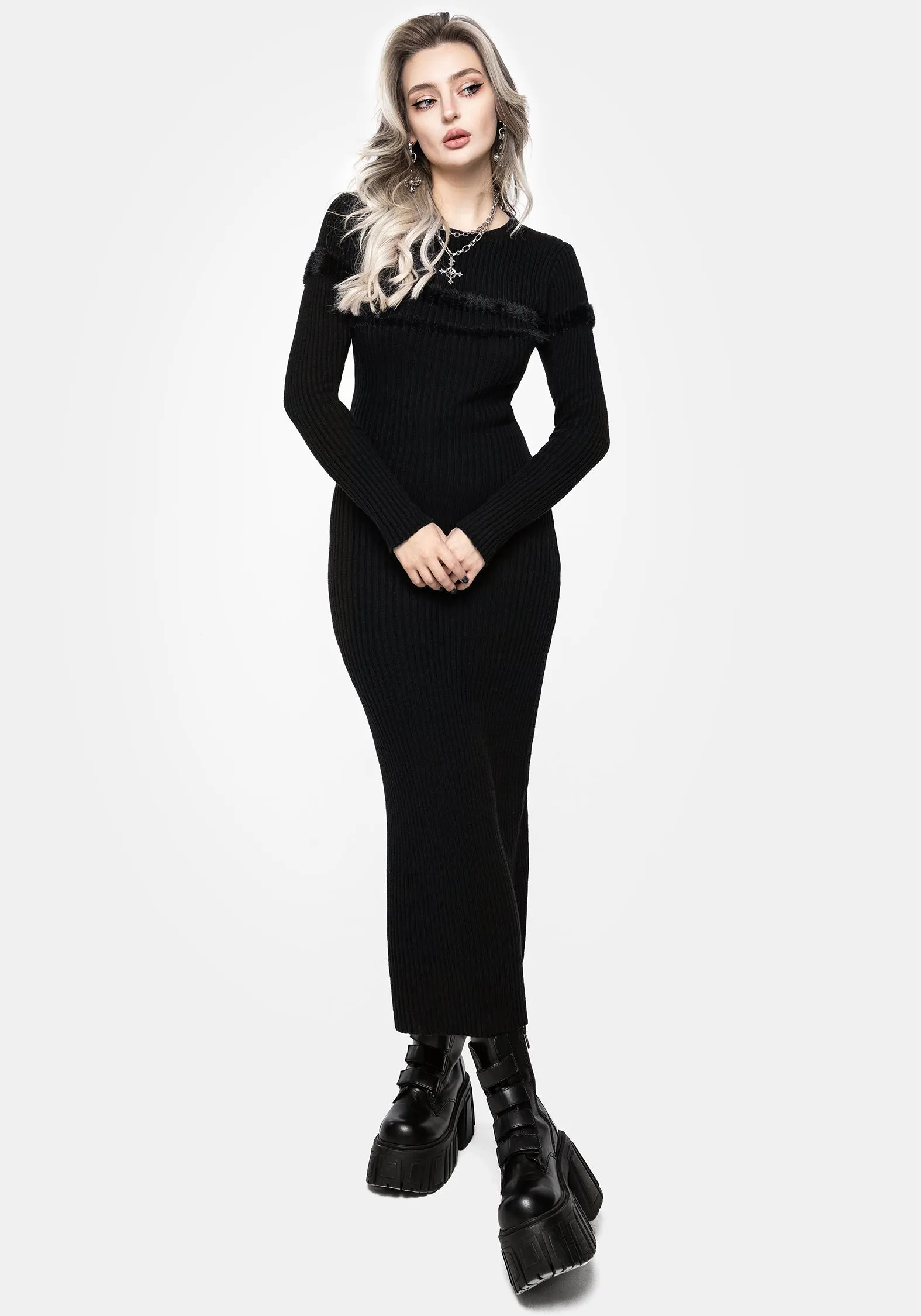 Typhon Stripe Knit Maxi Dress Urban Energy