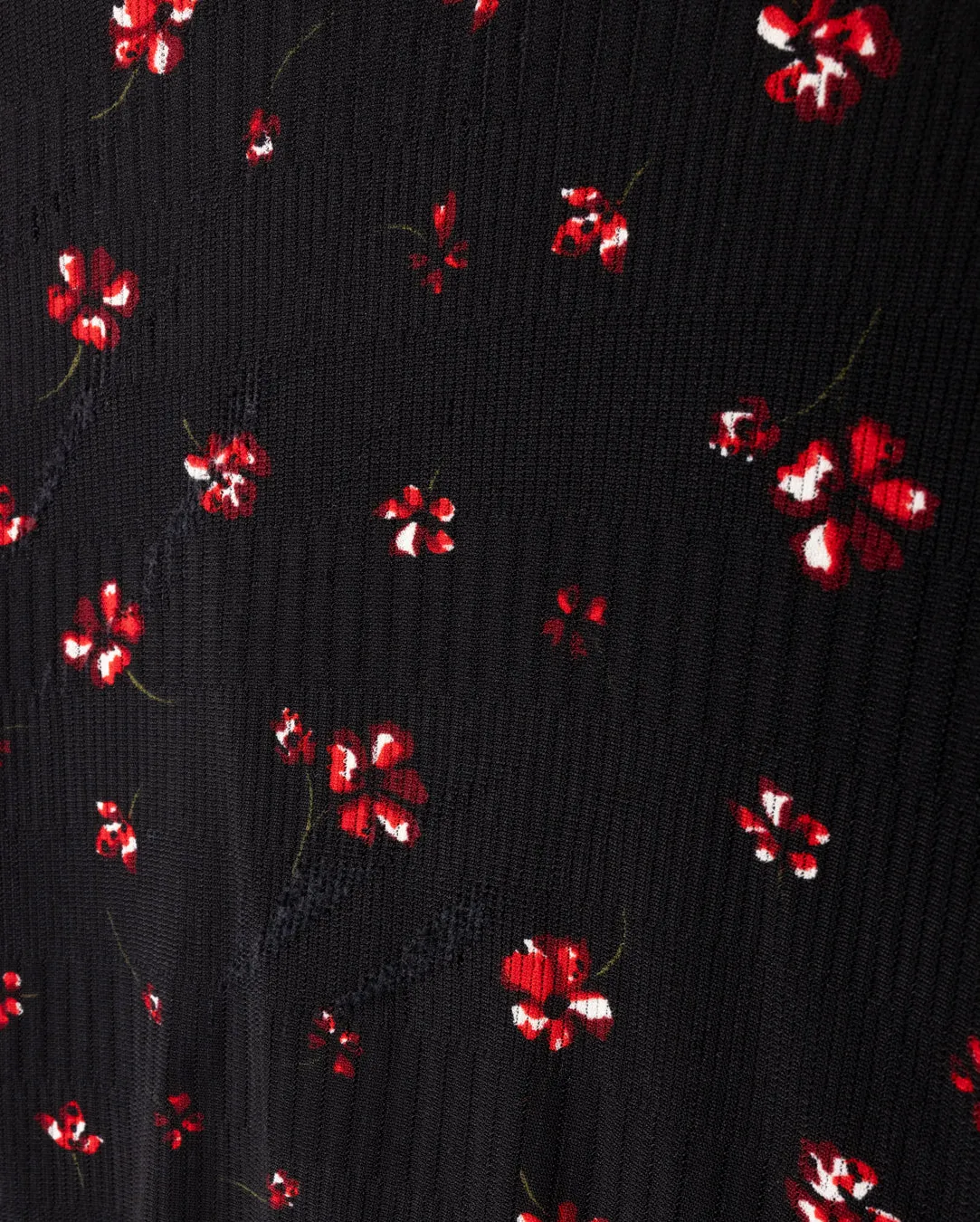 Minimalist purity EcoConscious Processing Wichman Flower Print Turtleneck