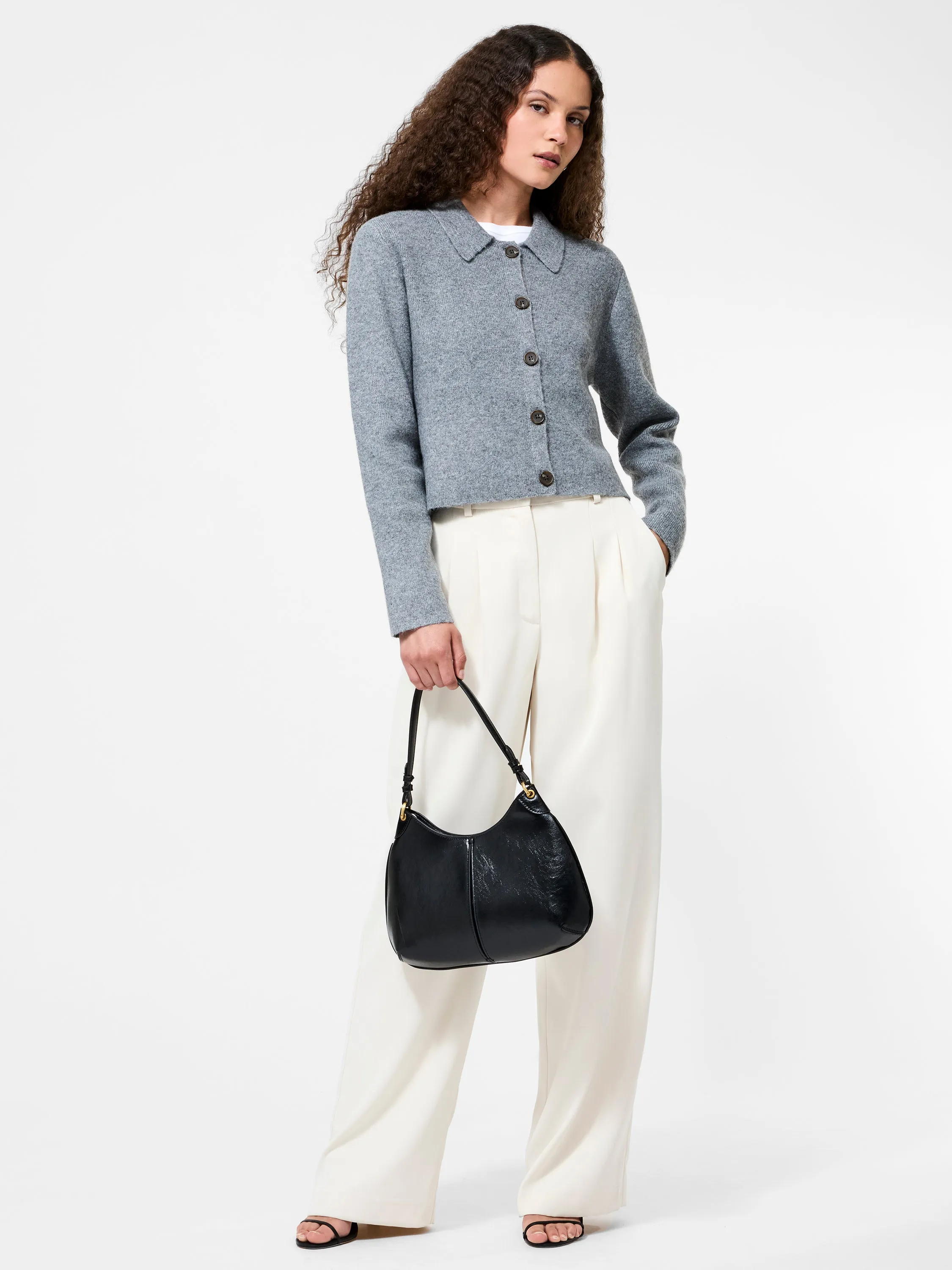 Fresh Layer Snug Style Ellie Knit Collared Cardigan