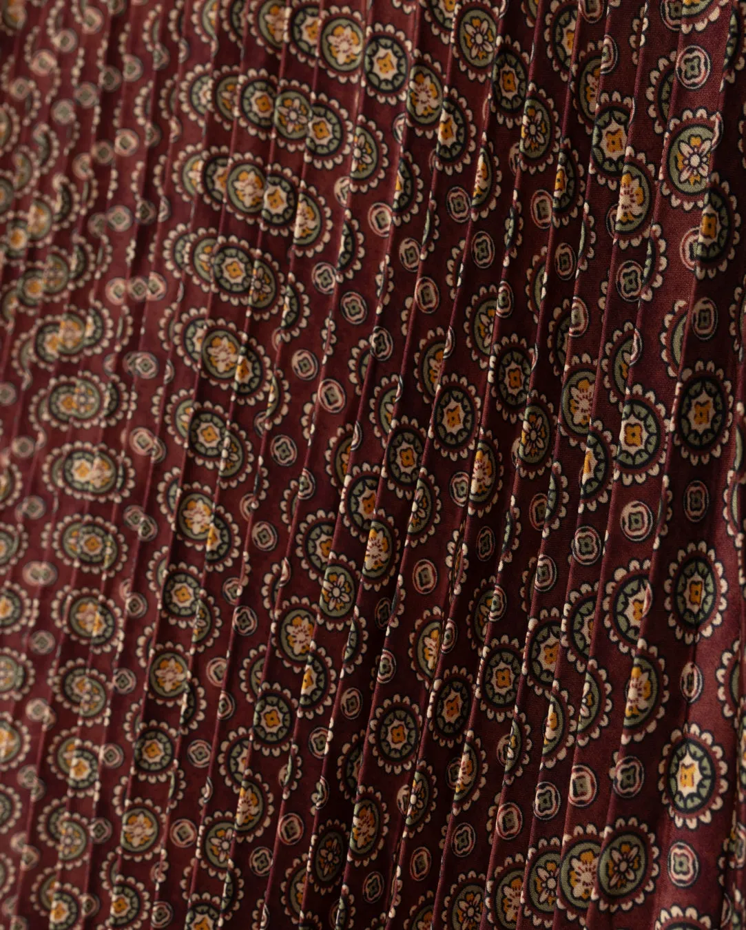 Odor control Seasonal special Aldot Printed Accordian Pleated Skirt