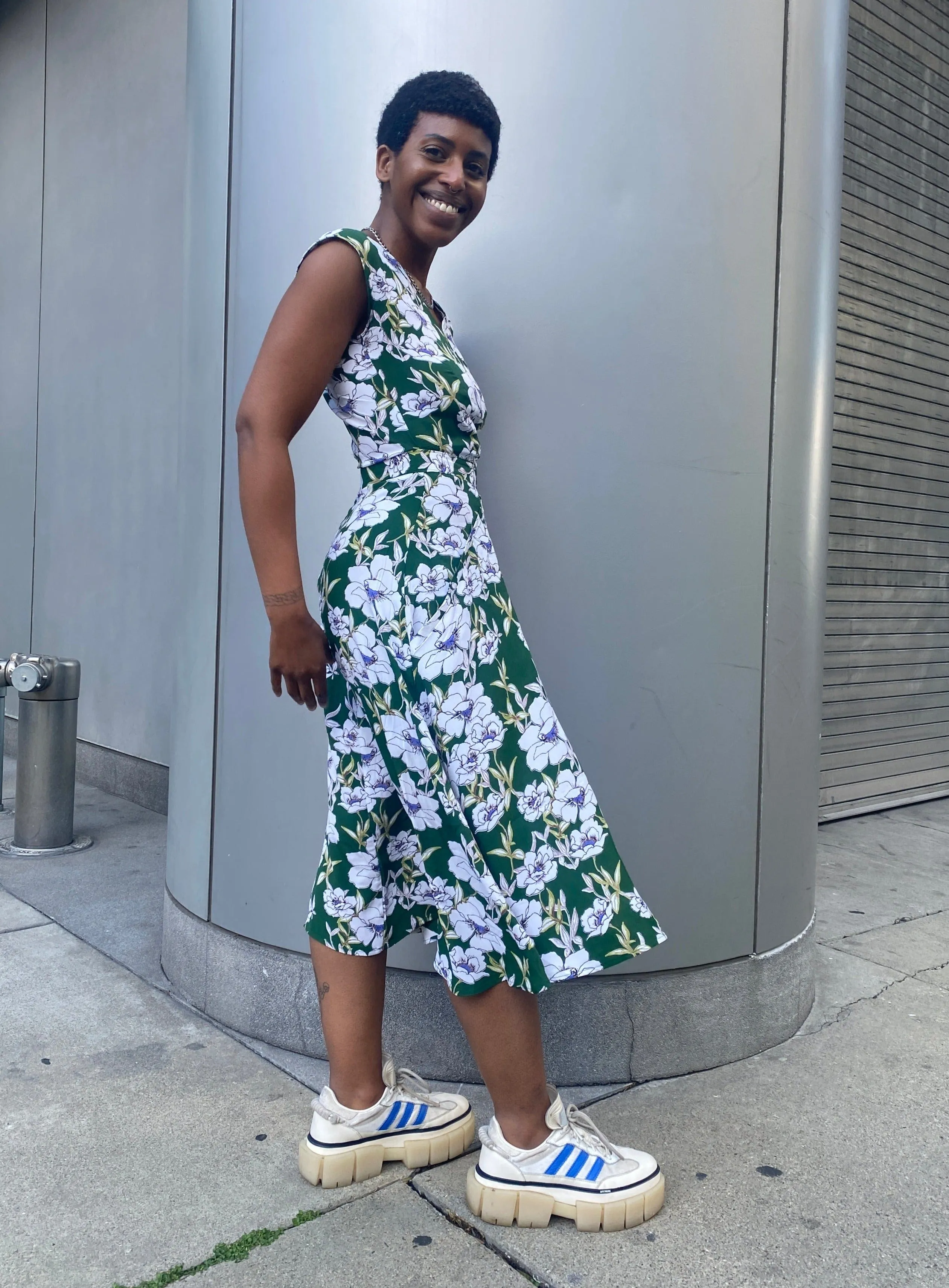 Xena Dress in Green Magnolia Feminine Structure