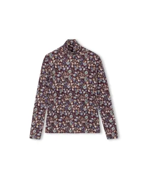 Versatile Piece Floral Mock Neck