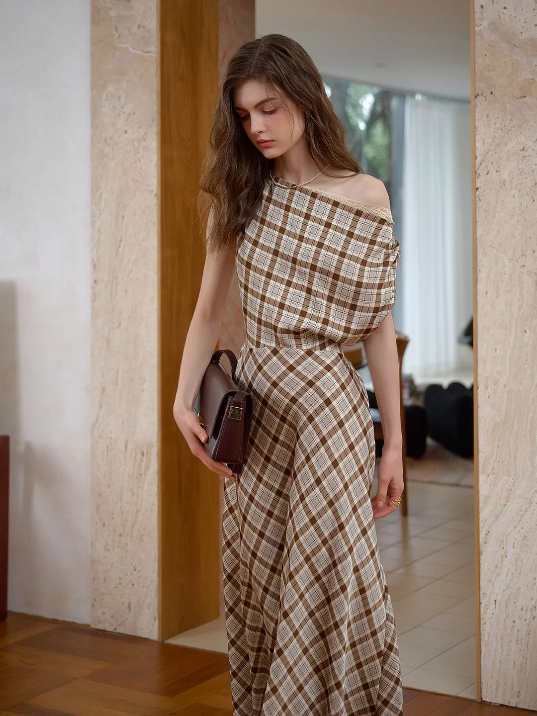 IsabelCowlNeckSleevelessLysellDress Full Coverage