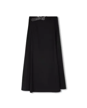 Elastic Belt Waisted Skirt Soft Tones