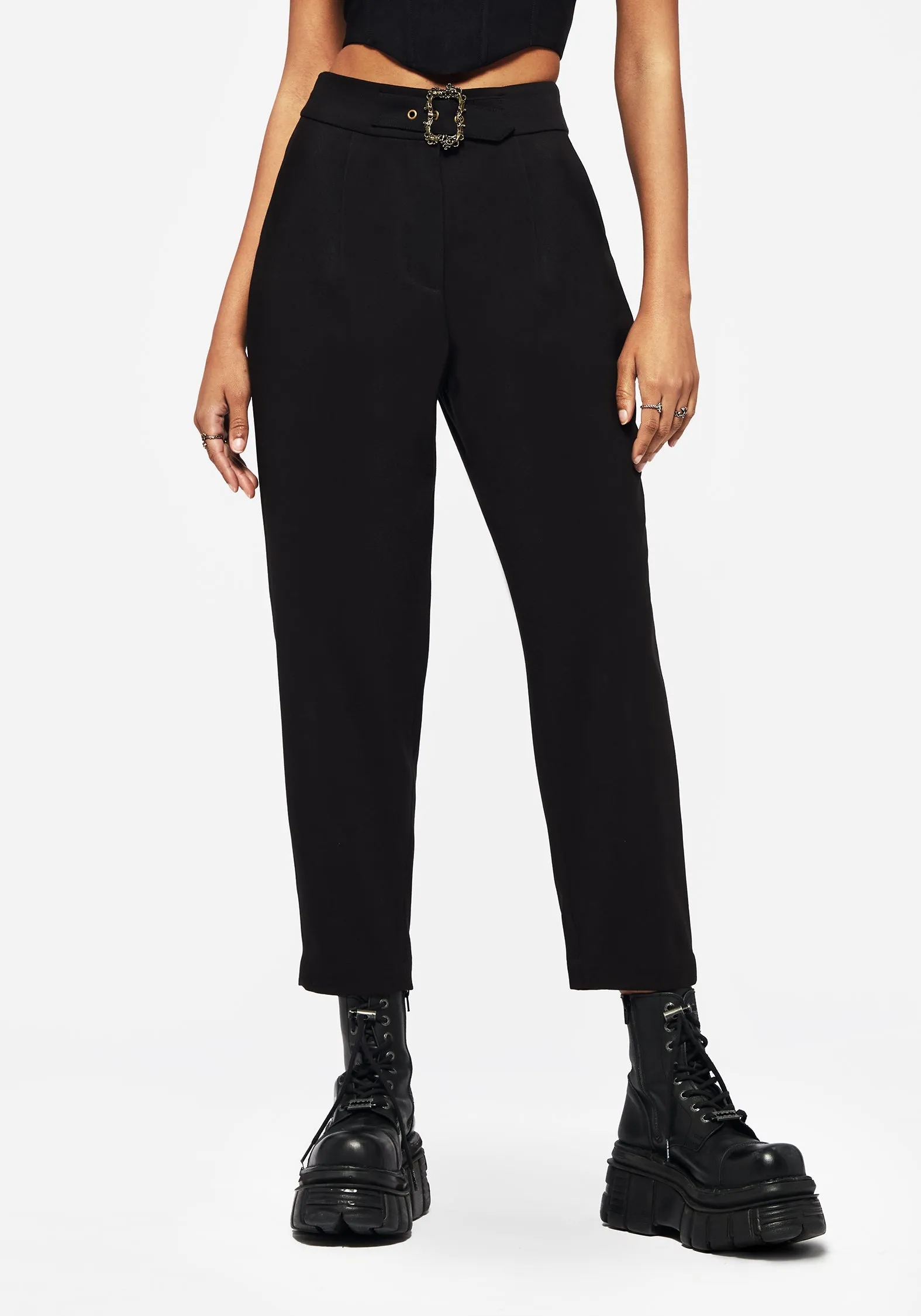 Elder Tapered High Waist Trouser Modern Design Soft Palette