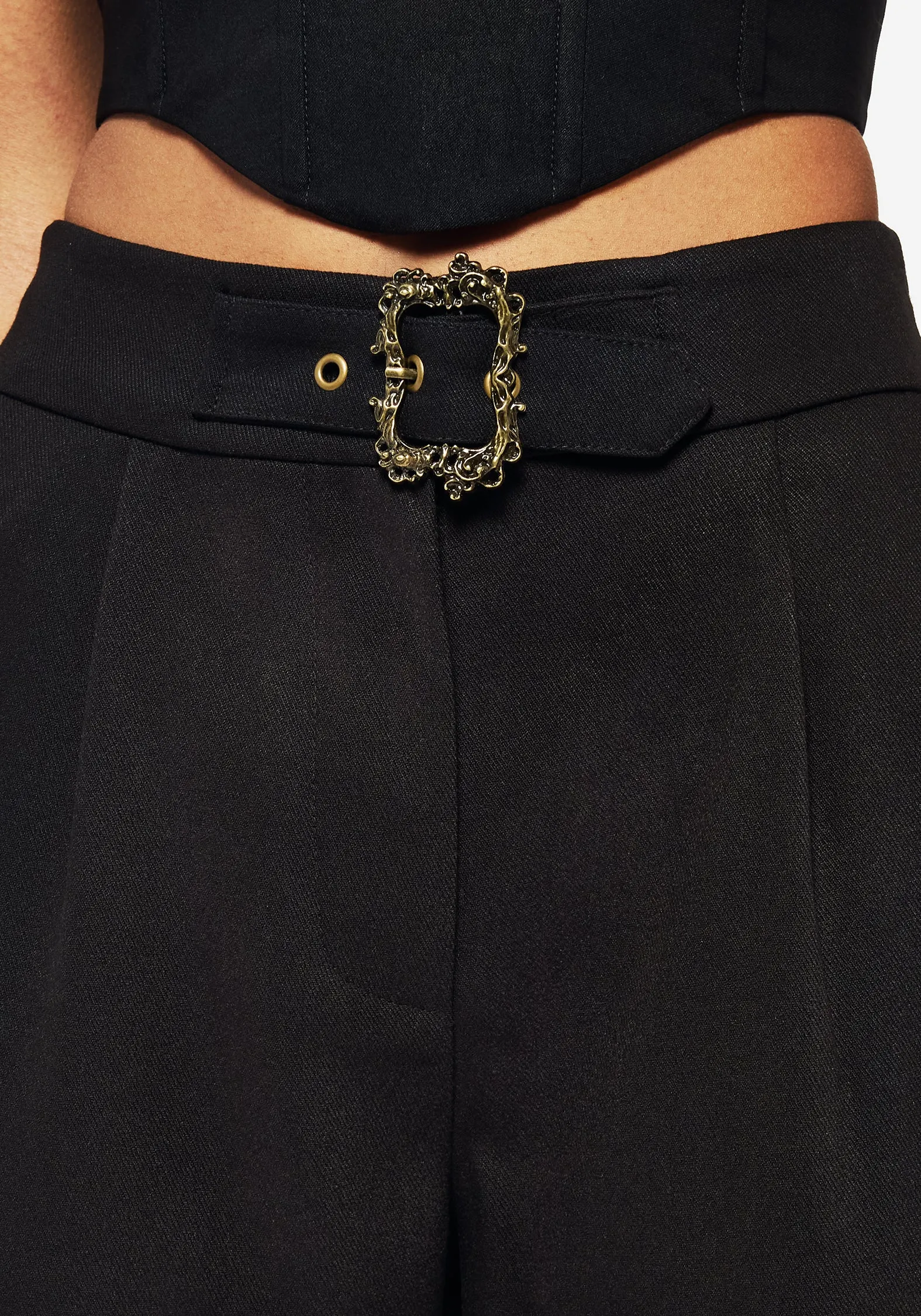 raw hem Elder Tapered High Waist Trouser