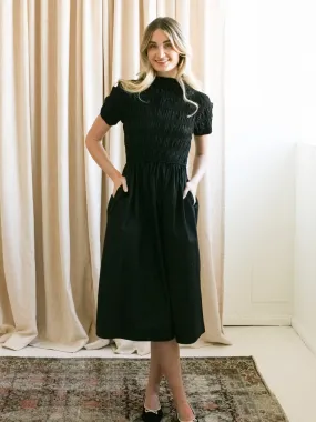 Timeless Fit Look Eleanor Smocked Midi Dress