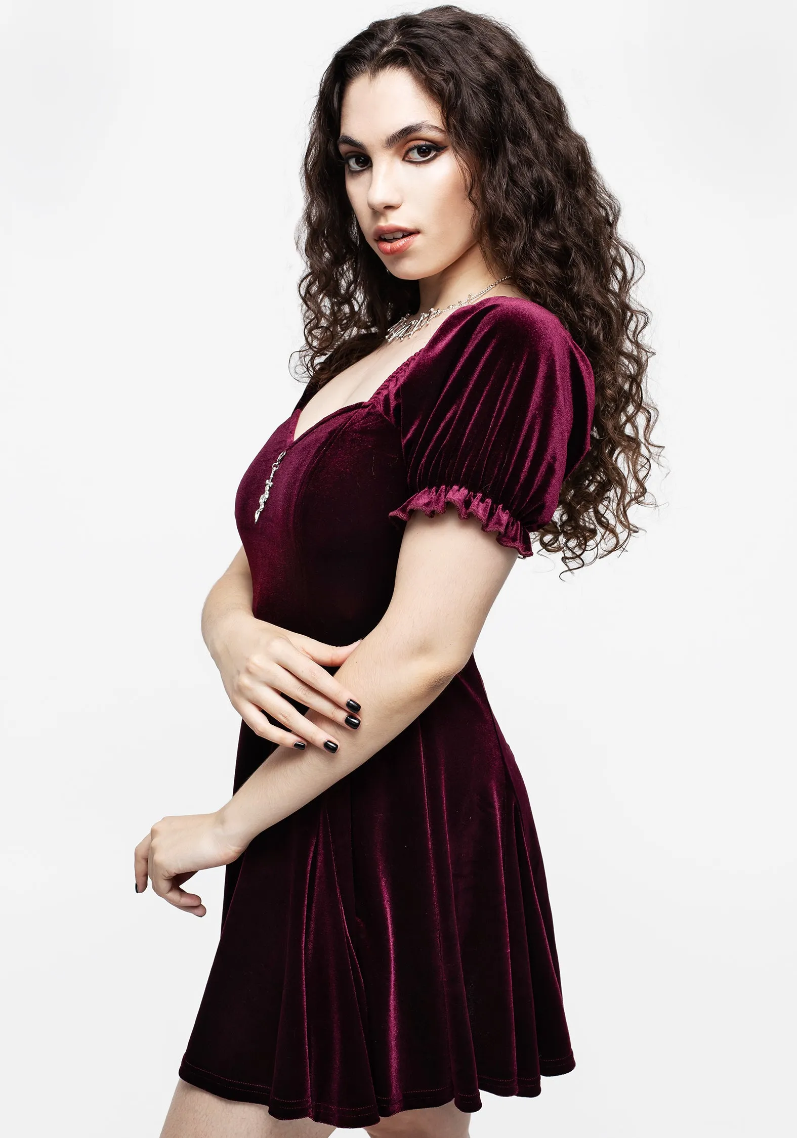 Veniri Corset Mini Dress - Wine Quick Elegance Sophisticated Comfort