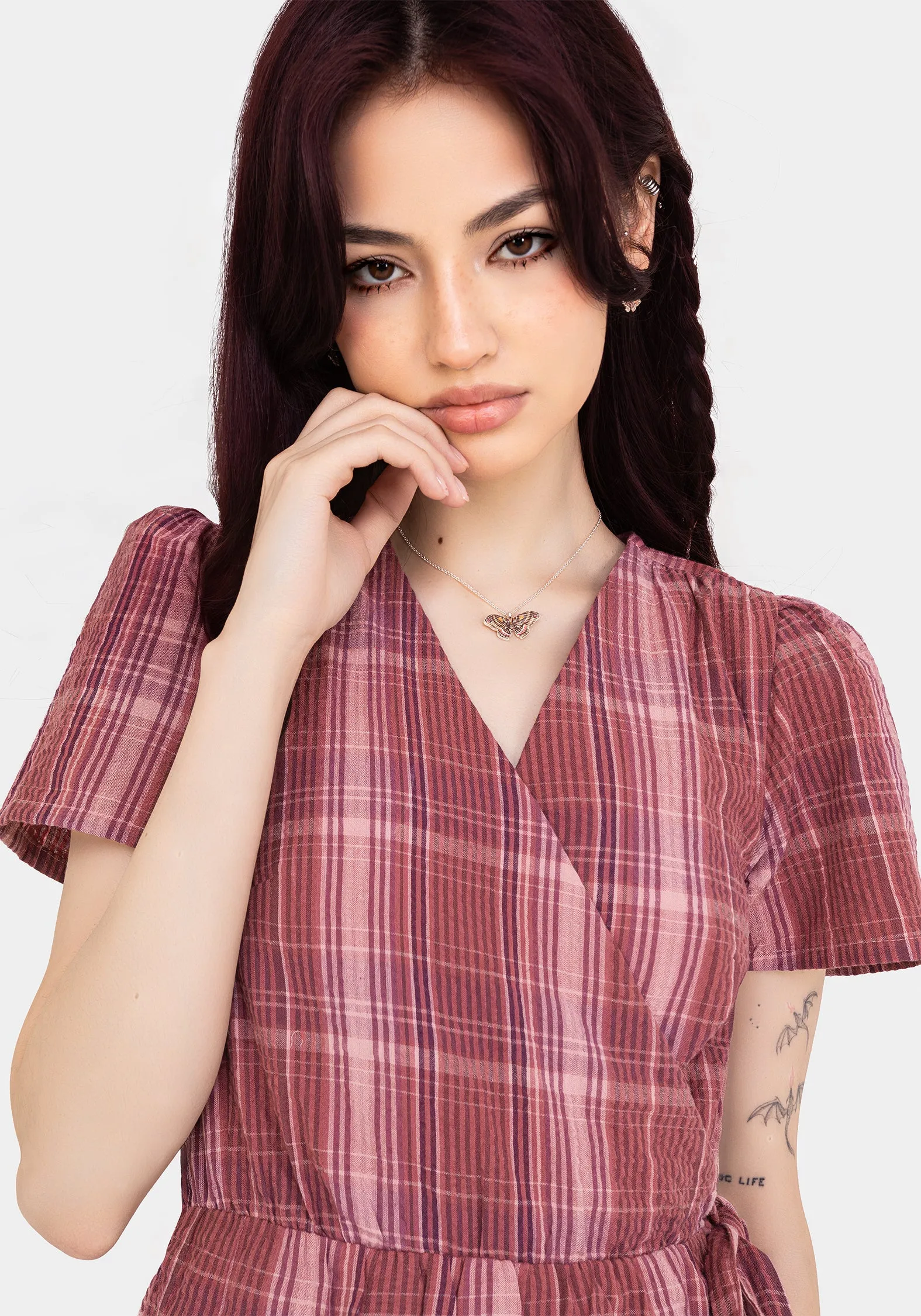 Zorina Cotton Tie Wrap Playsuit Outdoor Sharp